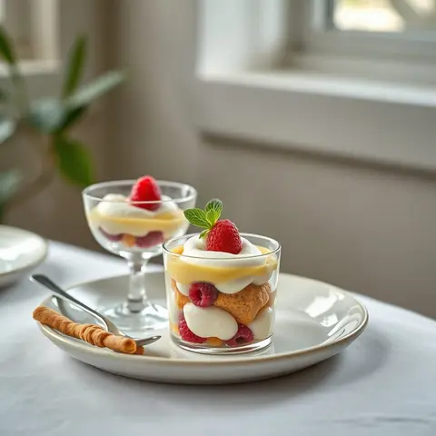 Trifle. AI-generated photo.