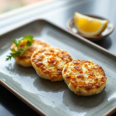 Whitebait fritters. AI-generated photo.