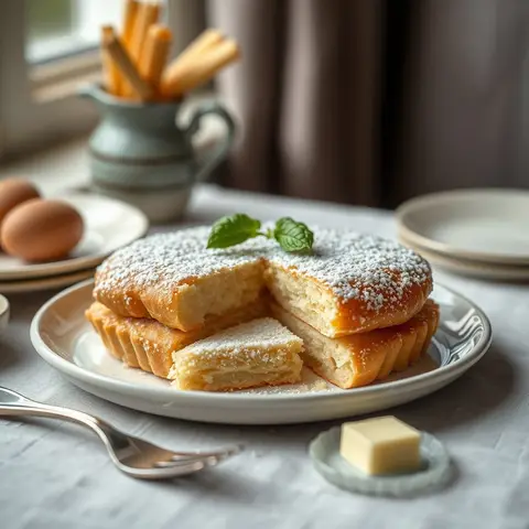 Krumkake. AI-generated photo.