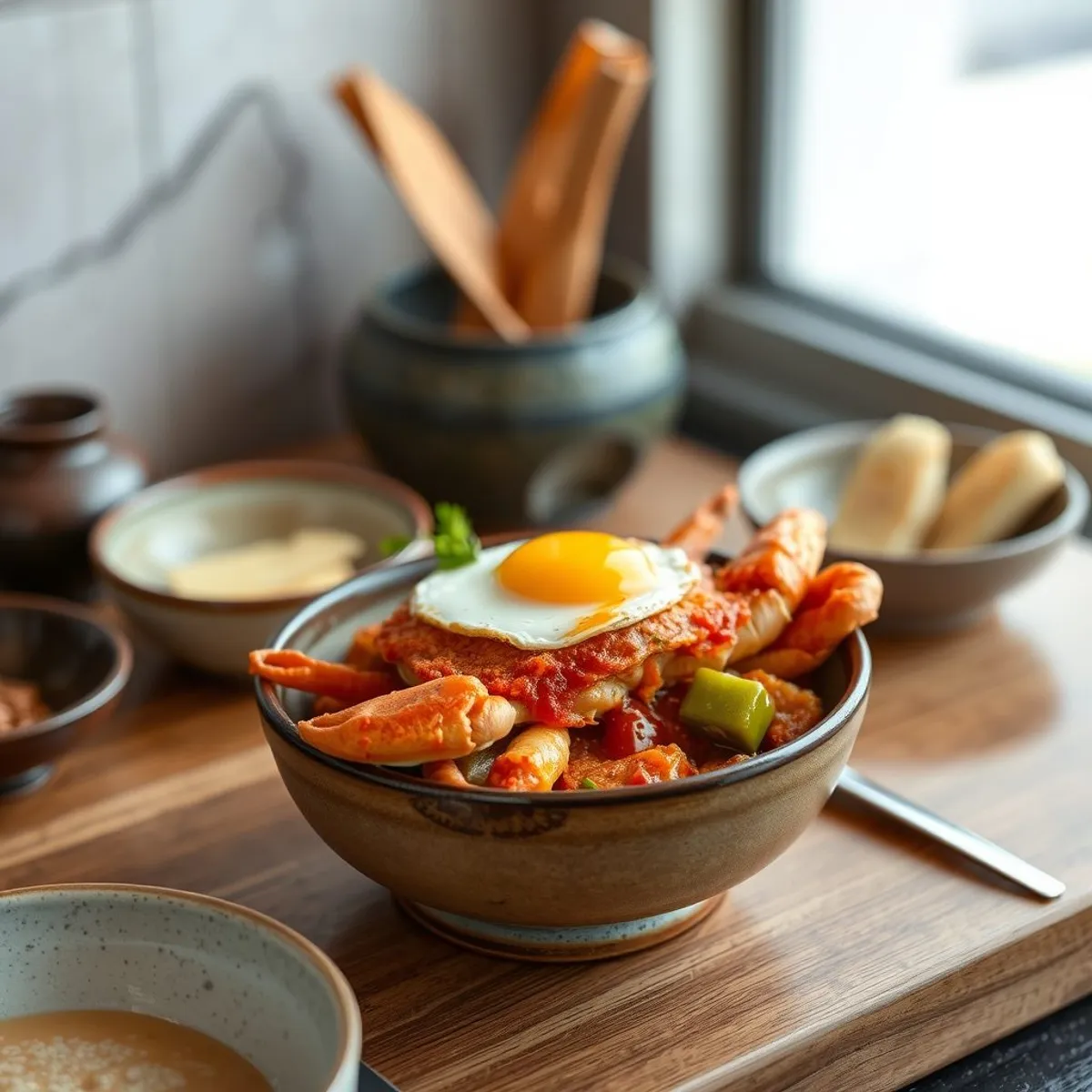 AI-generated photo Chili crab. AI-generated photo.