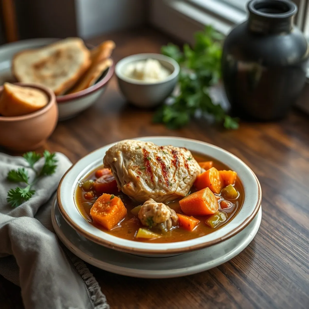 AI-generated photo Sunday stew. AI-generated photo.