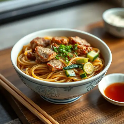 Jjajangmyeon. AI-generated photo.