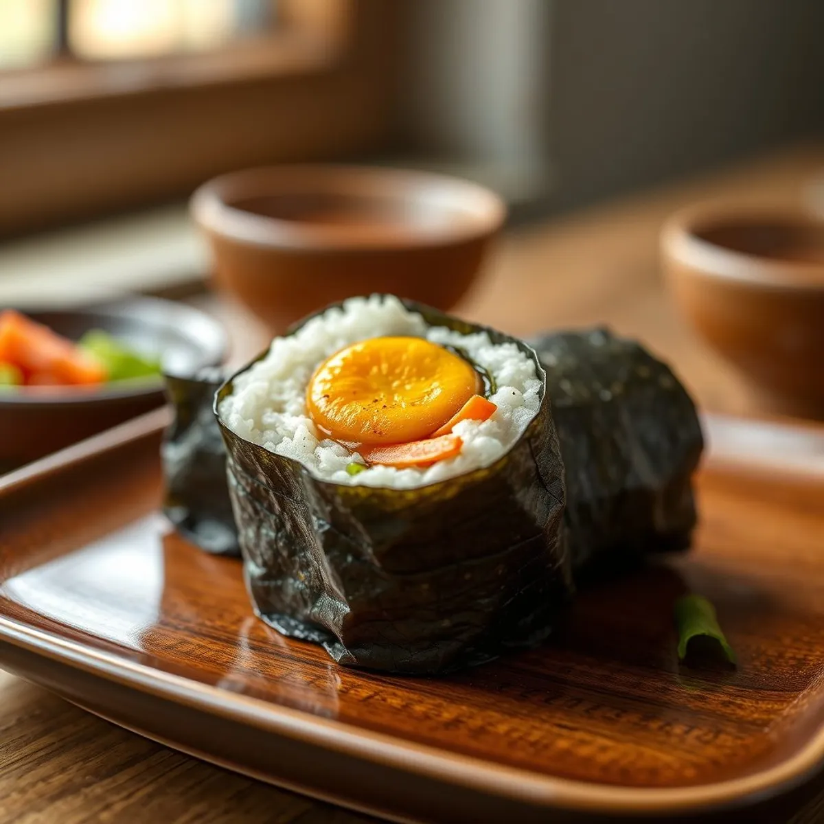 AI-generated photo Kimbap. AI-generated photo.