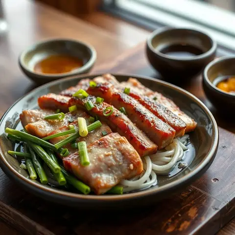 Samgyeopsal. AI-generated photo.