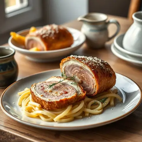 Cordon bleu. AI-generated photo.
