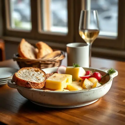 Raclette. AI-generated photo.