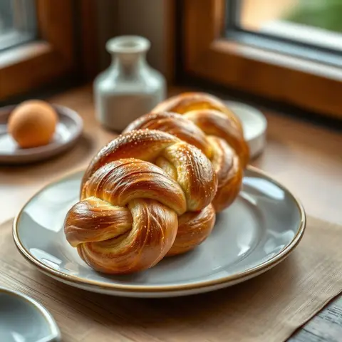 Zopf braid. AI-generated photo.