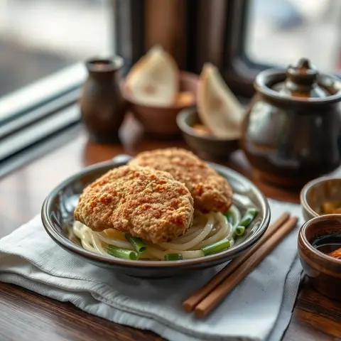 Chicken cutlet. AI-generated photo.