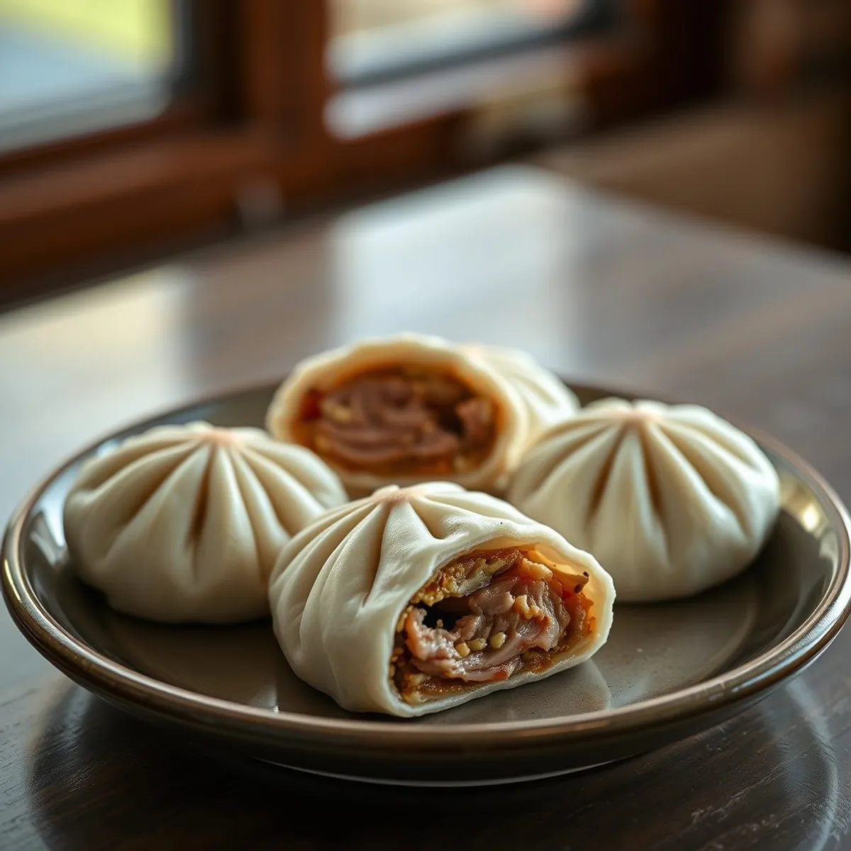 AI-generated photo Pepper buns. AI-generated photo.