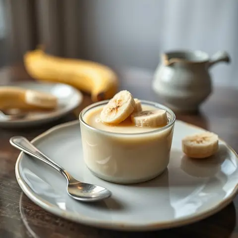 Banana pudding. AI-generated photo.