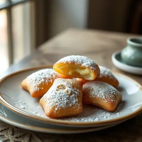 Beignets. AI-generated photo.