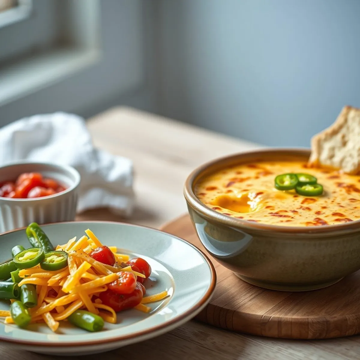 AI-generated photo Chile con queso. AI-generated photo.