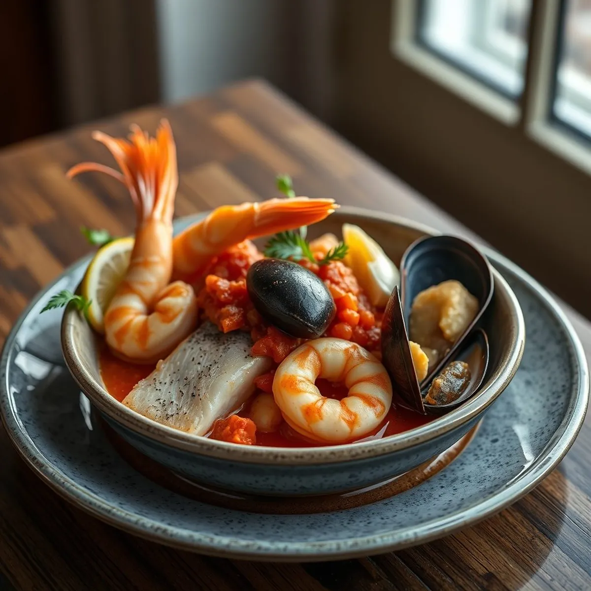 AI-generated photo Cioppino. AI-generated photo.