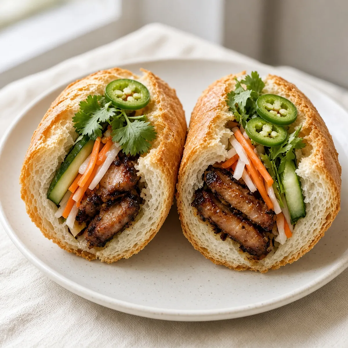 AI-generated photo Bánh mì thịt nướng. AI-generated photo.