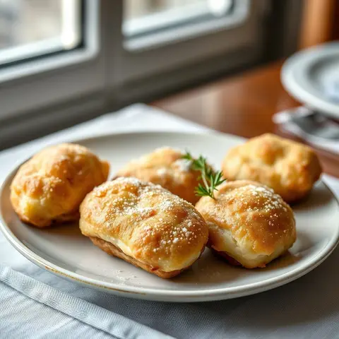 Jamón croquetas. AI-generated photo.
