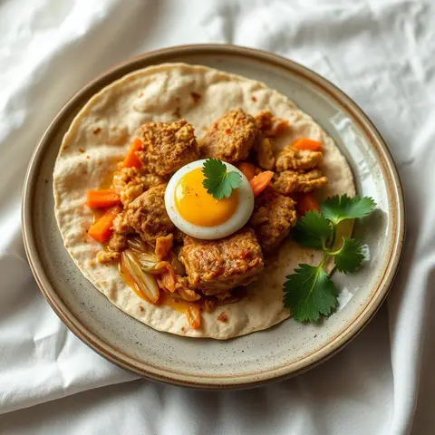 Chicken kottu. AI-generated photo.