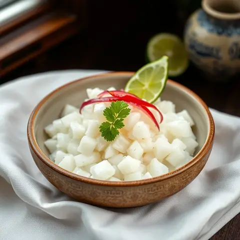 Coconut sambol. AI-generated photo.