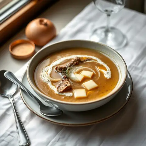 Basler mehlsuppe. AI-generated photo.