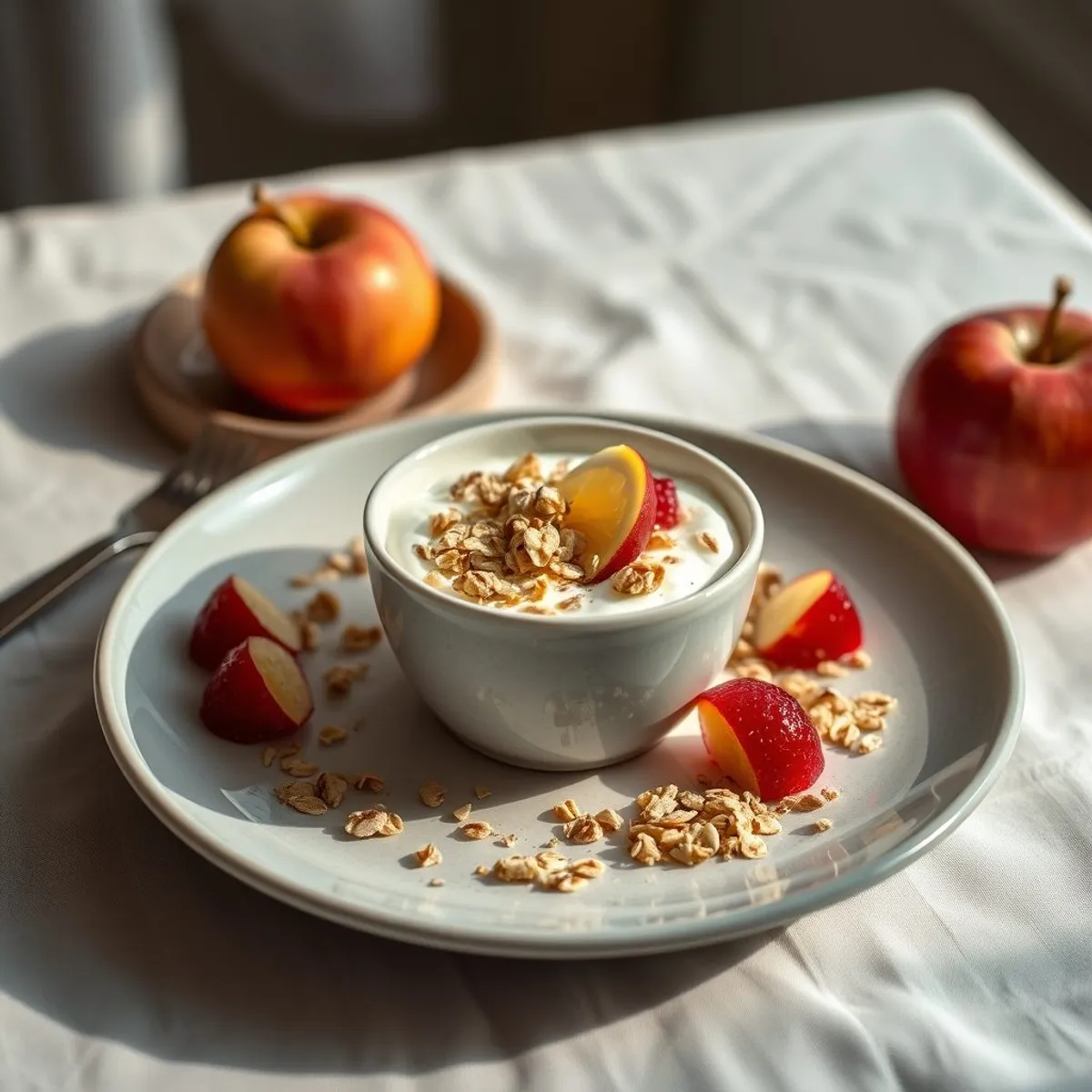 AI-generated photo Bircher muesli. AI-generated photo.