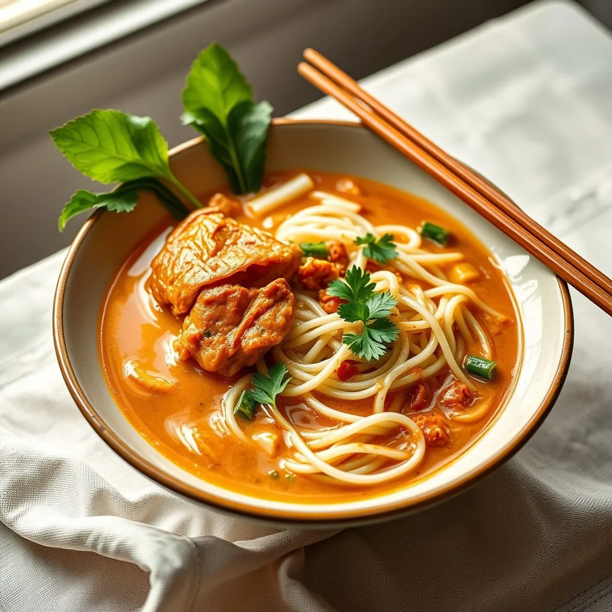 AI-generated photo Khao soi. AI-generated photo.