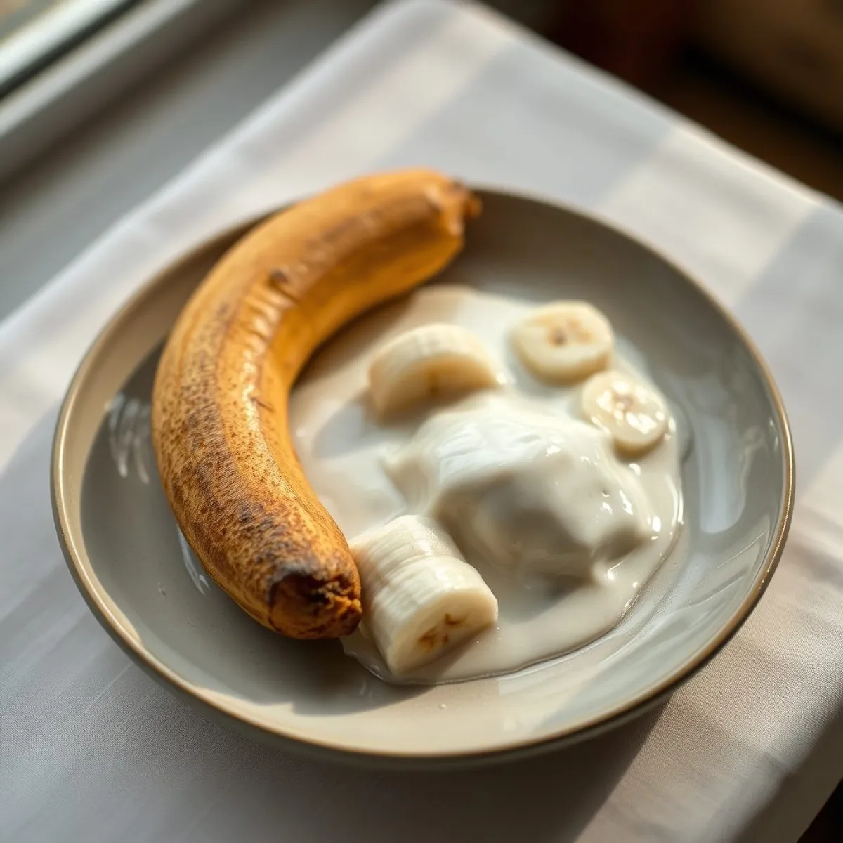 AI-generated photo Banana and coconut. AI-generated photo.