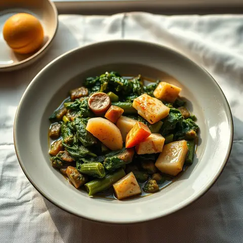 Callaloo. AI-generated photo.