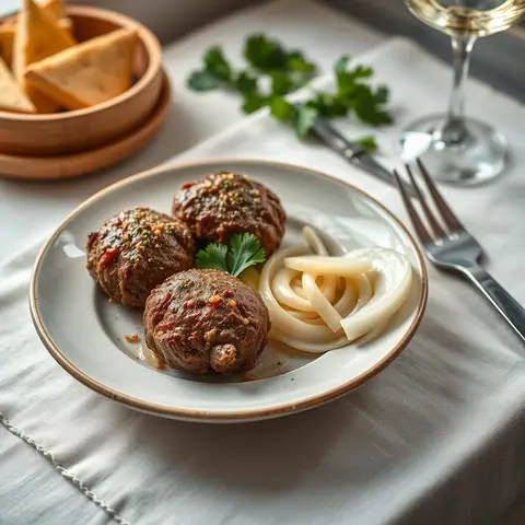 Izgara kofte. AI-generated photo.