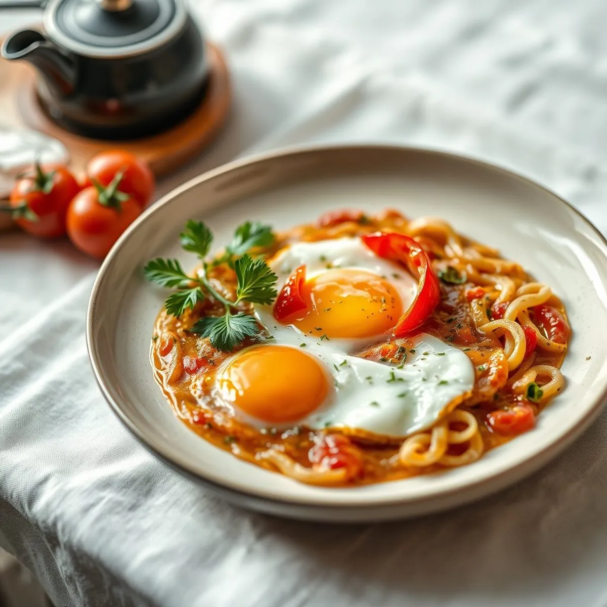AI-generated photo Menemen. AI-generated photo.