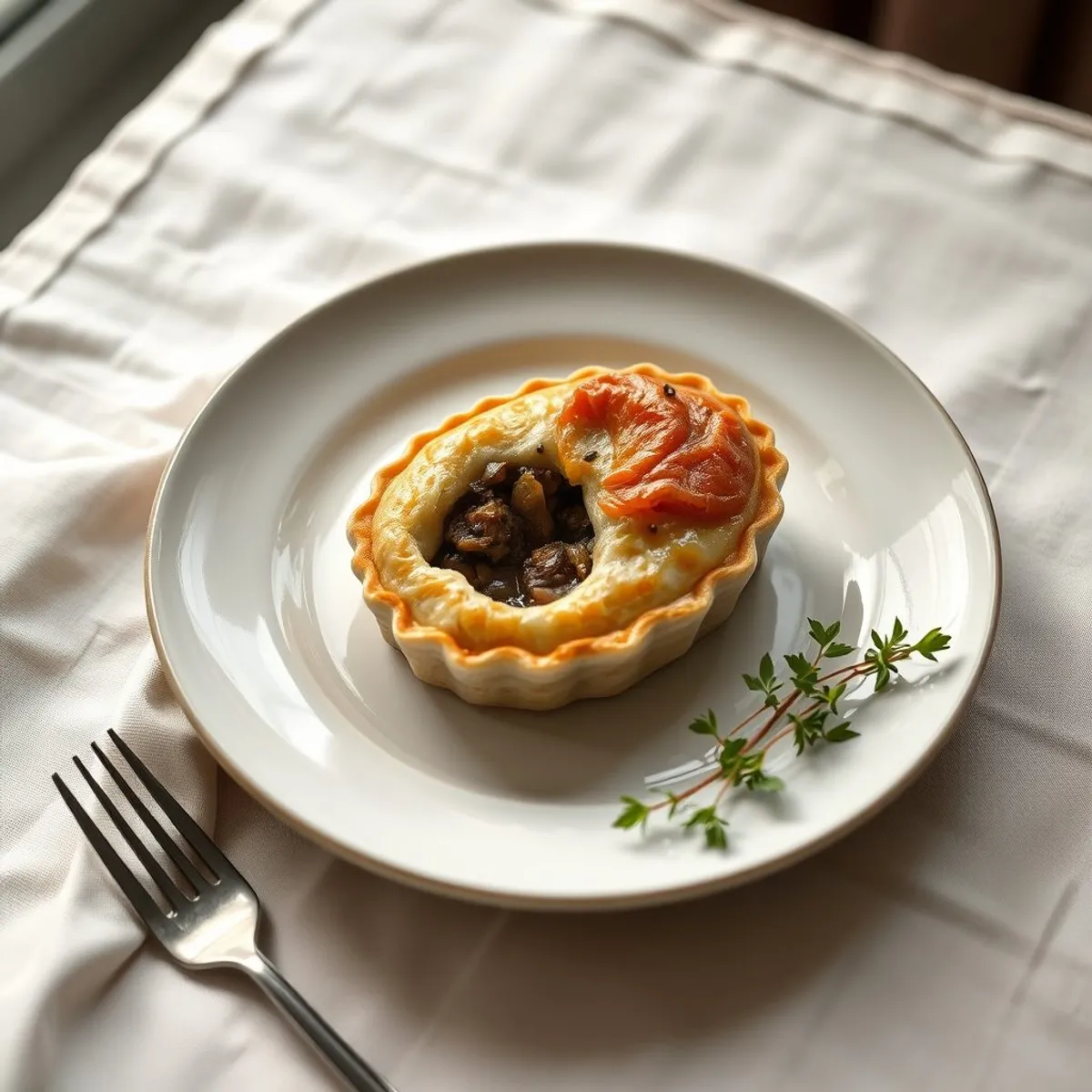 AI-generated photo Meat pie. AI-generated photo.