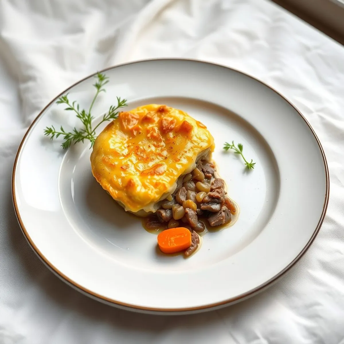 AI-generated photo Shepherd's pie. AI-generated photo.