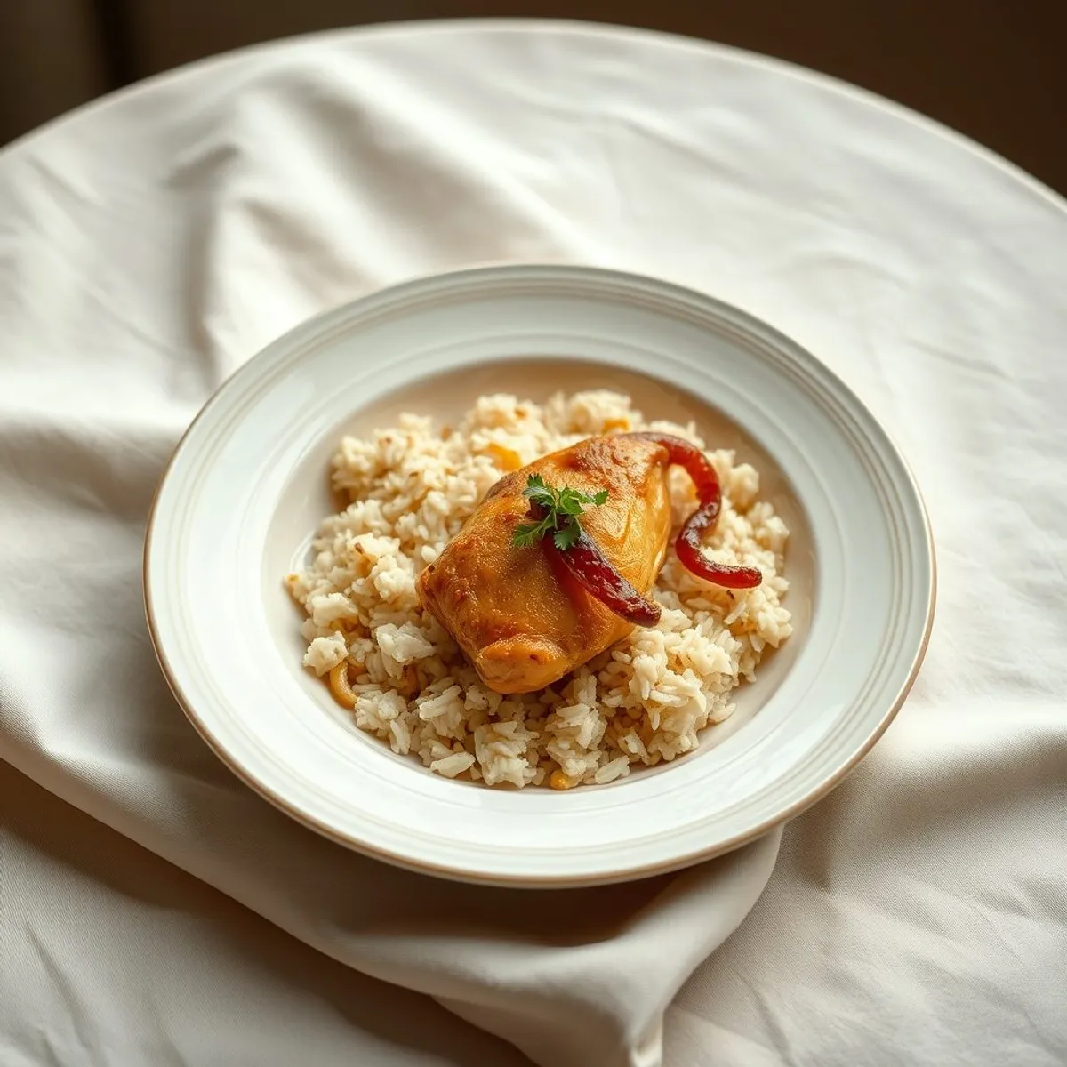 AI-generated photo Chicken mandi. AI-generated photo.