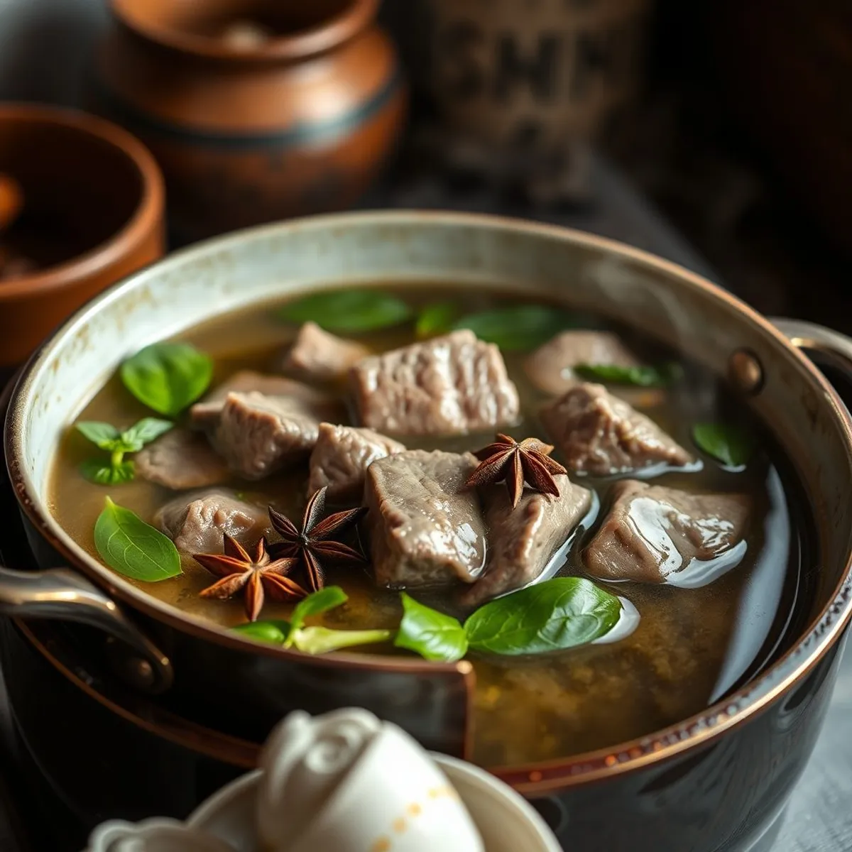 Hanoi Beef Pho, step 2. AI-generated photo.