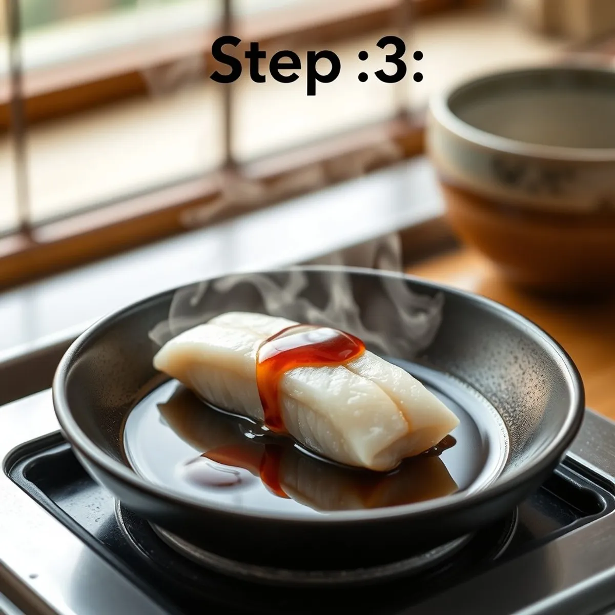 AI-generated photo Omakase nigiri, step 3. AI-generated photo.