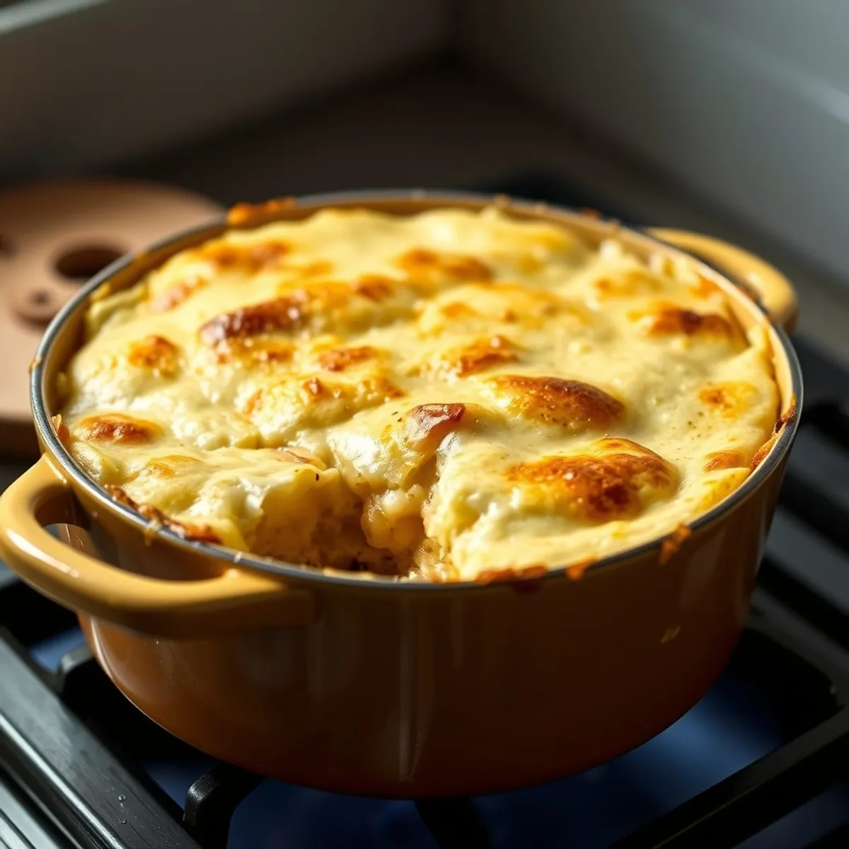 AI-generated photo Cottage pie, step 3. AI-generated photo.