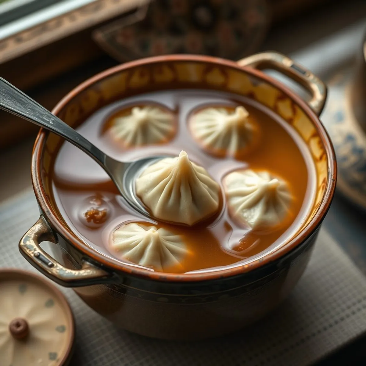 Bansh soup, step 3. AI-generated photo.
